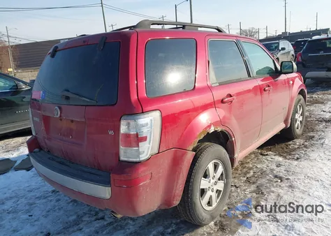 2008 Mercury Mariner V6 z USA, uszkodzony, nr VIN 4M2CU81128KJ42013